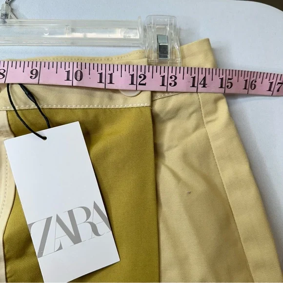 Zara Two-Tone Green and Cream Skirt Set - Picture 9 of 16